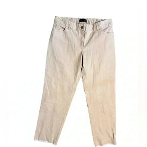 Hatch The Carson Pant Maternity Crop Raw Hem Pants light pink Size 2/Medium